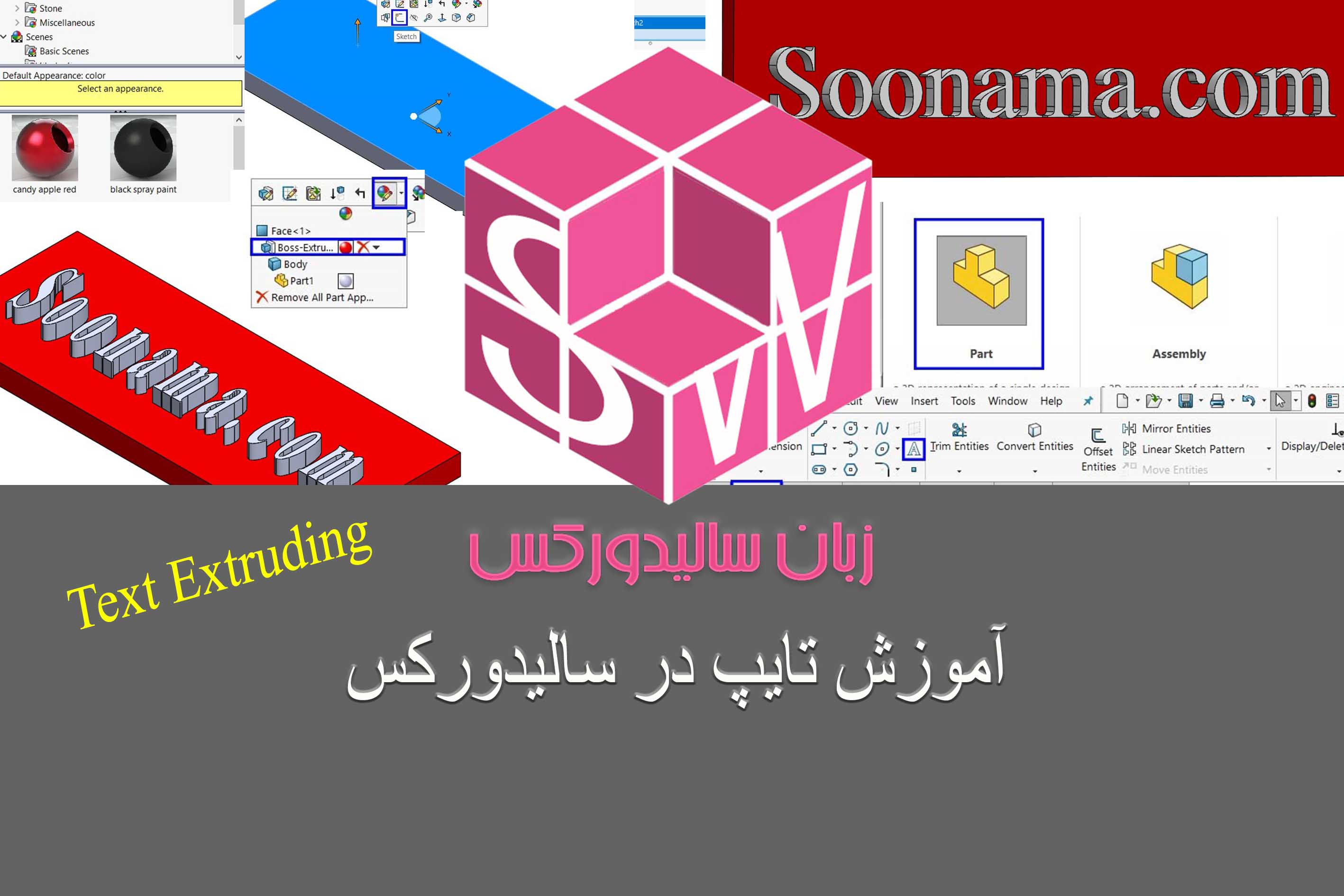 تایپ سهبعدی در سالیدورک